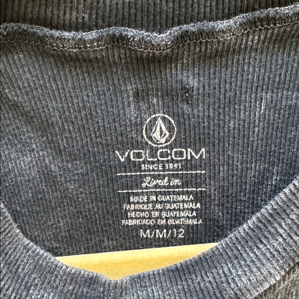 Volcom Charcoal Ribbed Tank Top - Picture 2 of 3